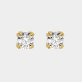 Yellow Gold Diamond Studs