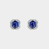 Asscher Cut Diamond Baguette Studs
