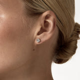 White Gold Diamond Stud