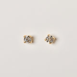 Yellow Gold Diamond Studs