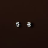 Oval Diamond Studs