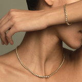 Bezel Tennis Necklace