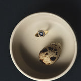 Ceylon Sapphire Halo Signet