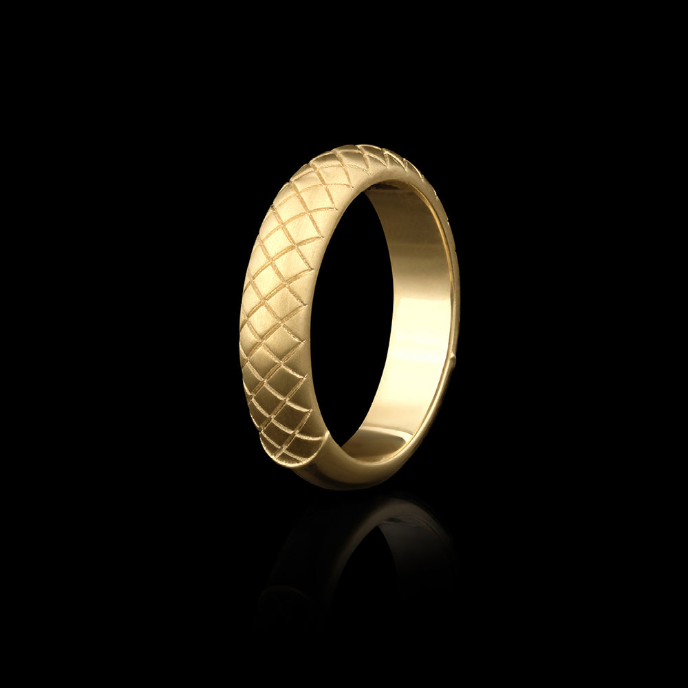 Apollo Patterned Stack Ring