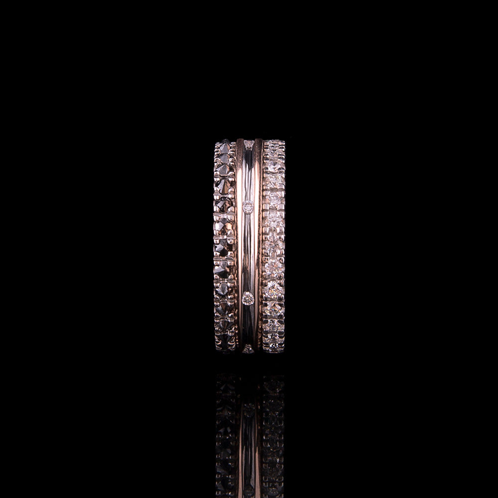 Stack With Trinity Ring Trinity Stack Ring – BrownHaus